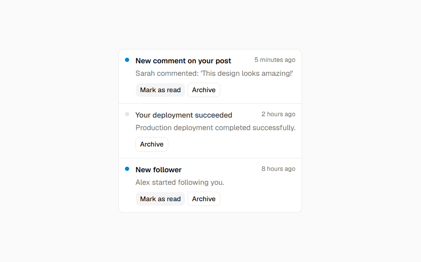 Bela UI Notification Item cover
